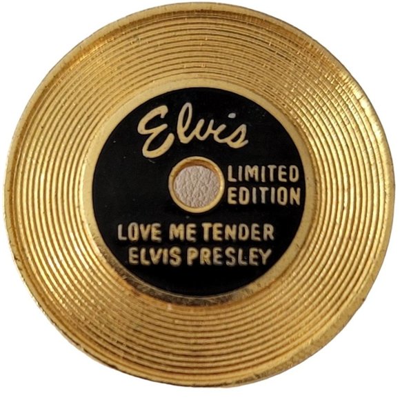 Unbranded | Jewelry | Elvis Presley Love Me Tender Gold Record Lapel ...